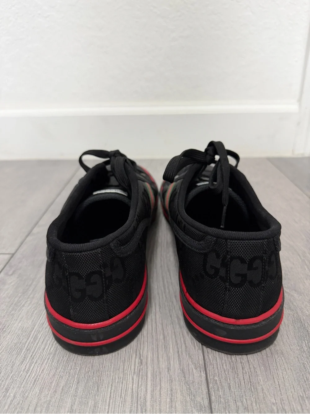 GUCCI Tennis 1977 'black Mini GG' MEN SIZE 12
